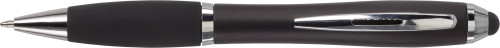 Kuglepen med sort gummigreb