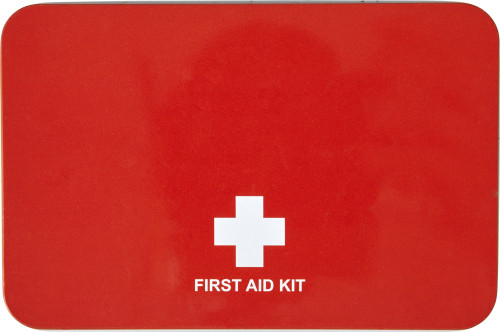 Metal tin first aid kit